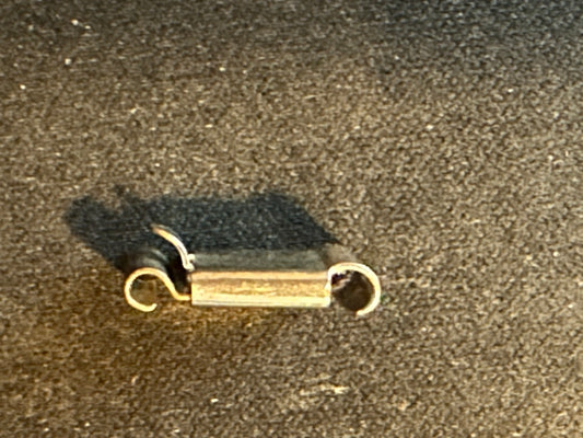 One Sterling Silver 10mm Rectangle Box Clasp - New in package