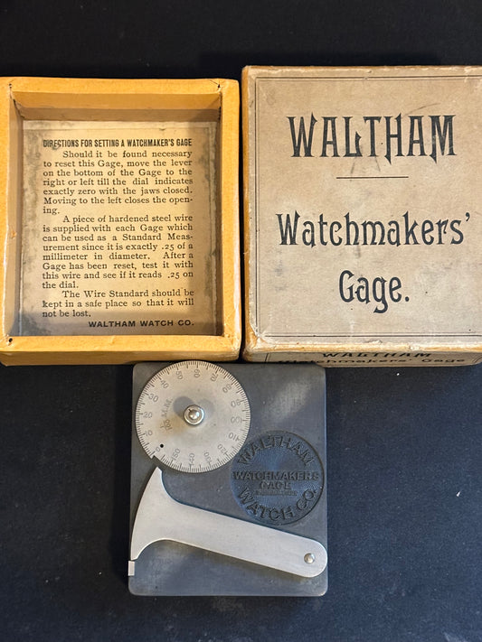 Waltham ONE DIAL Watchmakers' Gage - Universal Watchmakers Gauge