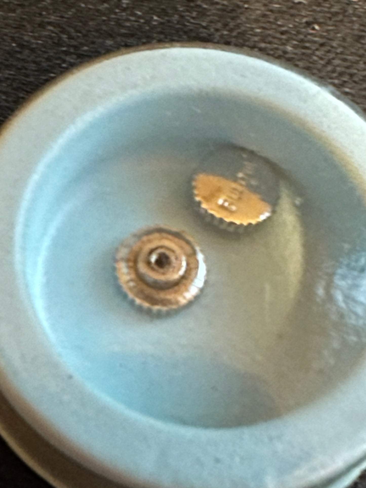 Lot of 2 Factory Bulova Spring Crowns #302 - White