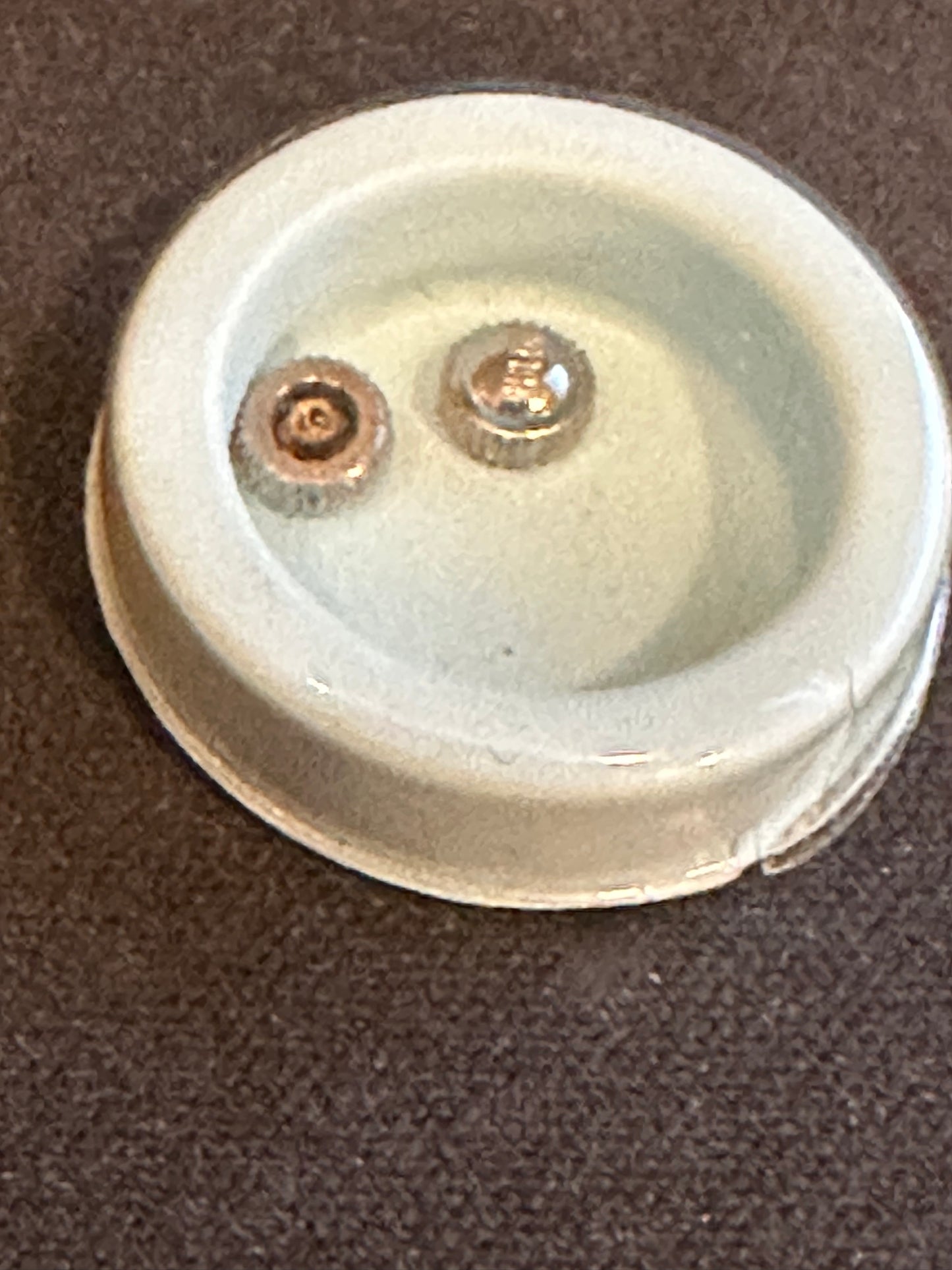 Lot of 2 Factory Bulova Watertite Crowns #307B - White