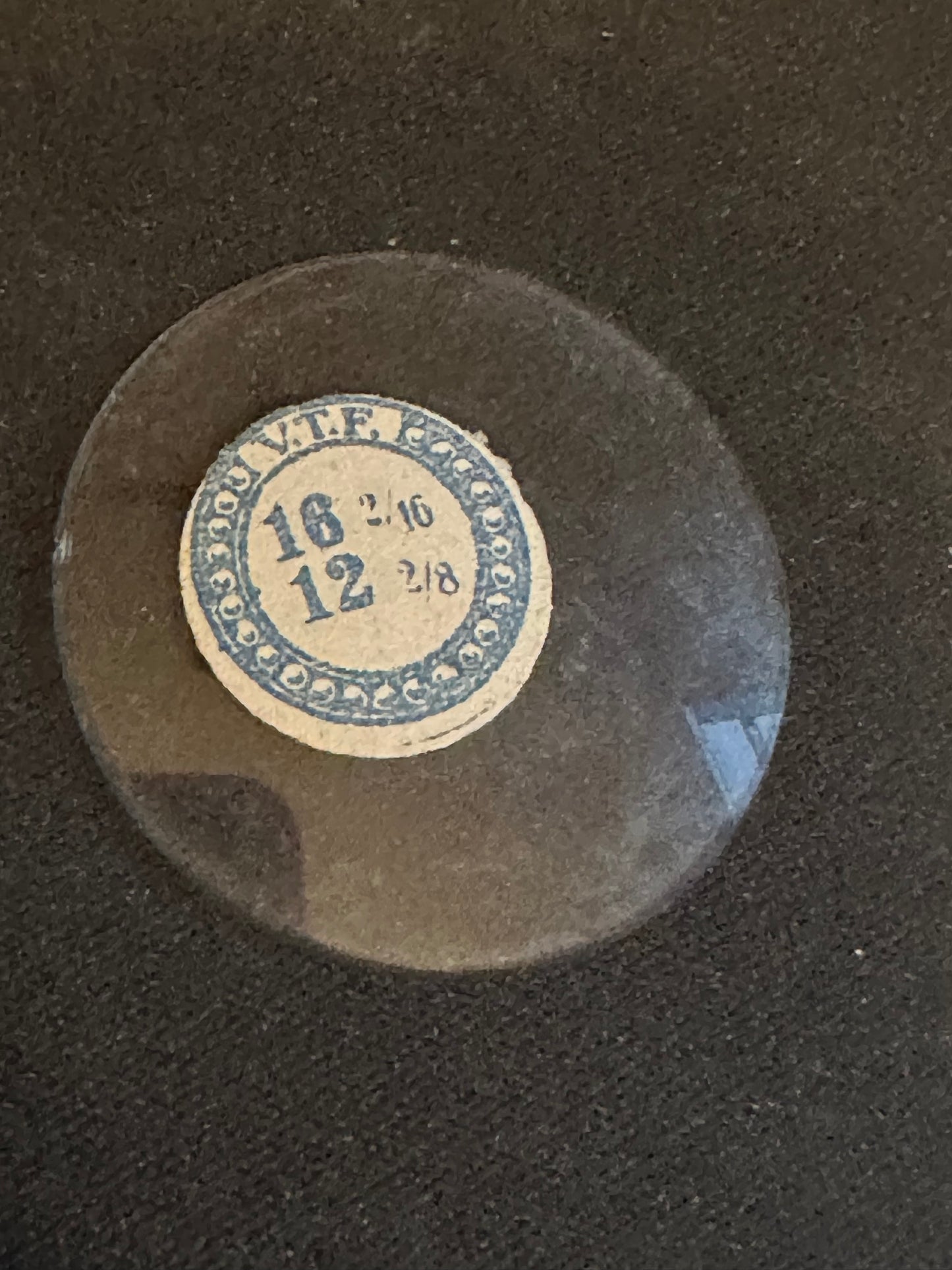 VTF Vintage Glass Pocket Watch Crystal 16-2/16 (~36.4mm) - NOS