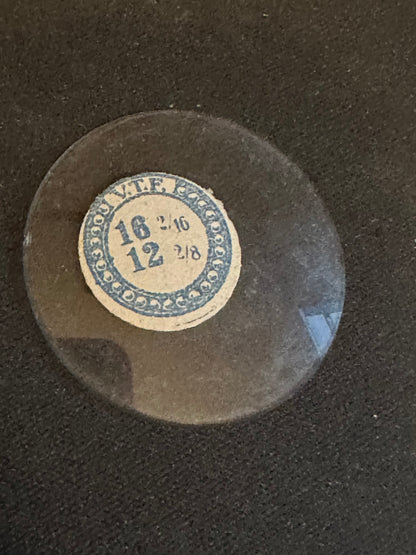 VTF Vintage Glass Pocket Watch Crystal 16-2/16 (~36.4mm) - NOS