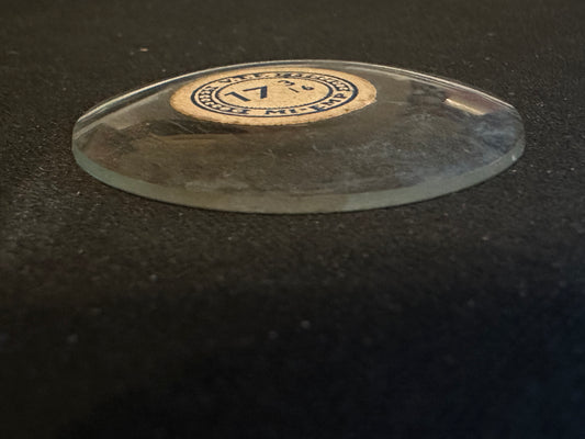 VTF Vintage Glass Pocket Watch Crystal 17-3/16 (~38.8mm) - NOS