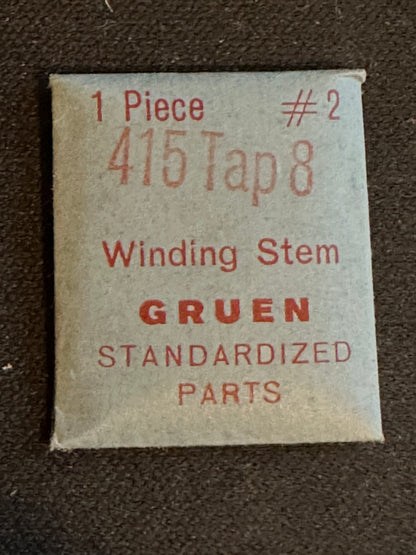Gruen Factory stem for caliber 415 - new in envelope