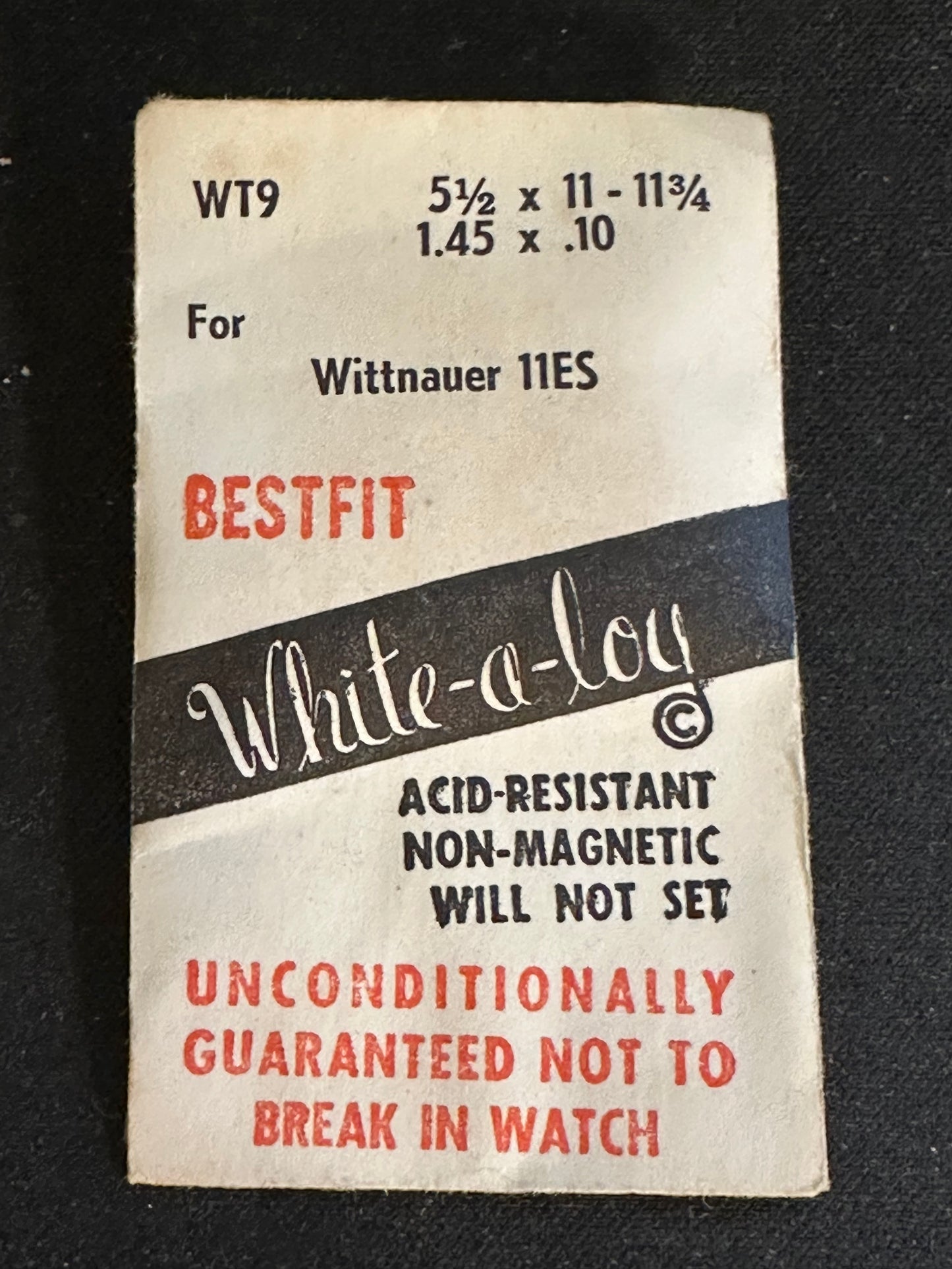 BESTFIT Mainspring WT9 for Wittnauer 11ES - Alloy