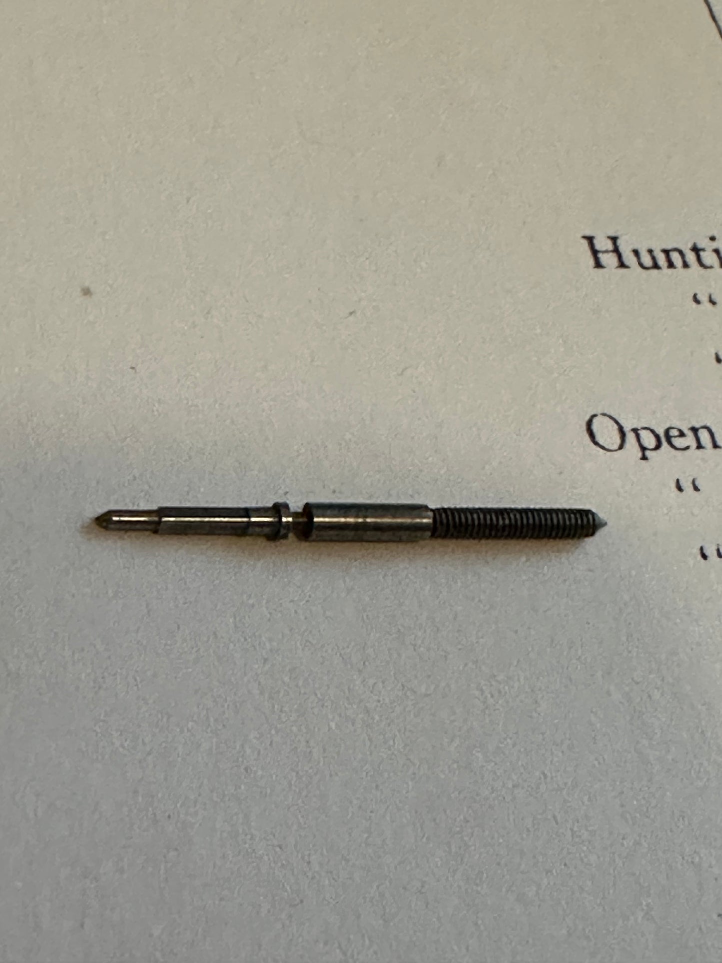 Crown Factory 12s Model 1512 Winding & Setting Arbor / Stem