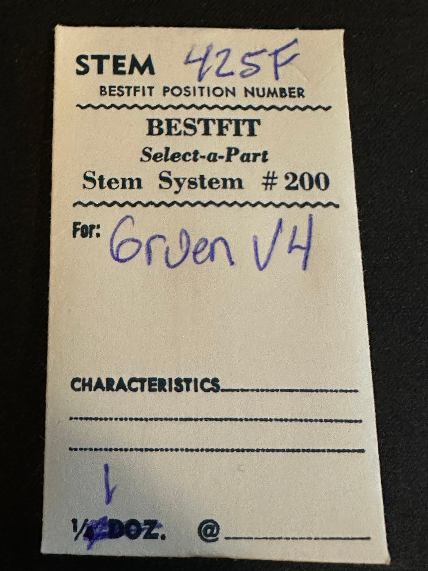 BESTFIT stem for Gruen caliber V4