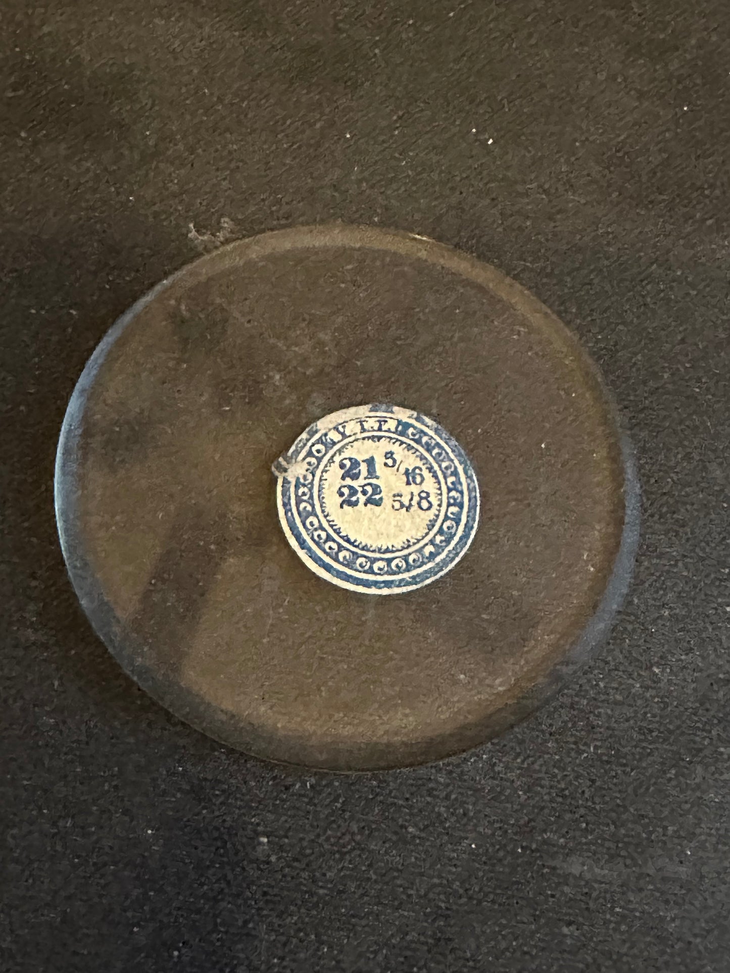 VTF Vintage FLAT Glass Pocket Watch Crystal 21-5/16 (~48.1mm) - NOS