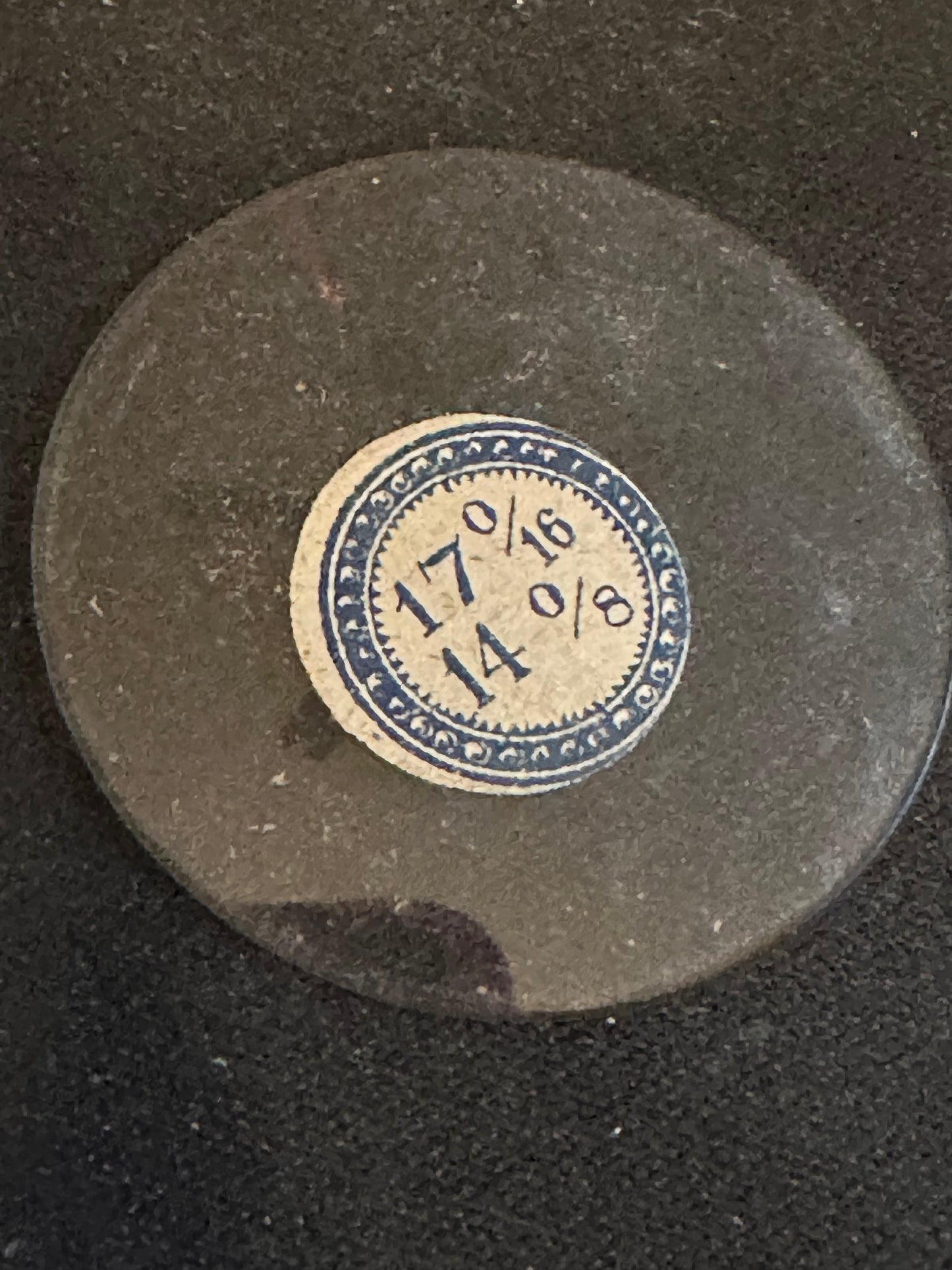 Vintage Beveled Glass Pocket Watch Crystal 17-0/16 (~38.3mm) - NOS