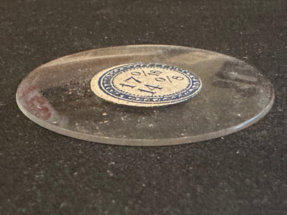 Vintage Beveled Glass Pocket Watch Crystal 17-0/16 (~38.3mm) - NOS