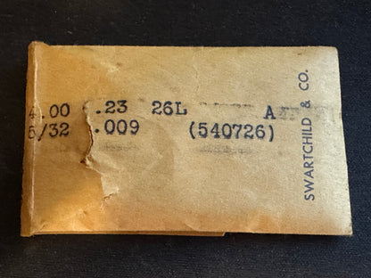 Swartchild Loop Clock ALARM Mainspring for New Haven - 5/32" x .009" x 26" Long - CML 40.2