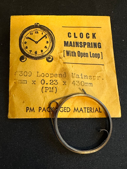 PM Mainspring CS-309 ALARM for Peter caliber 5000 Alarm / Travel Clocks