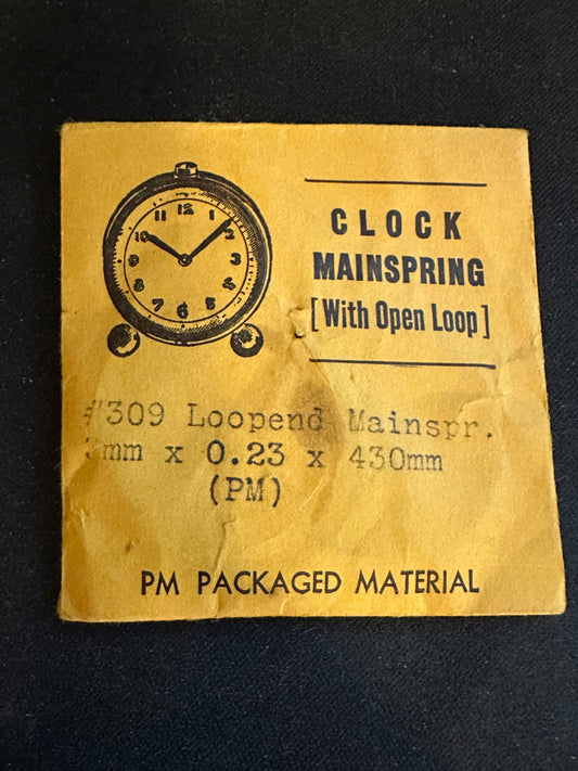 PM Mainspring CS-309 ALARM for Peter caliber 5000 Alarm / Travel Clocks