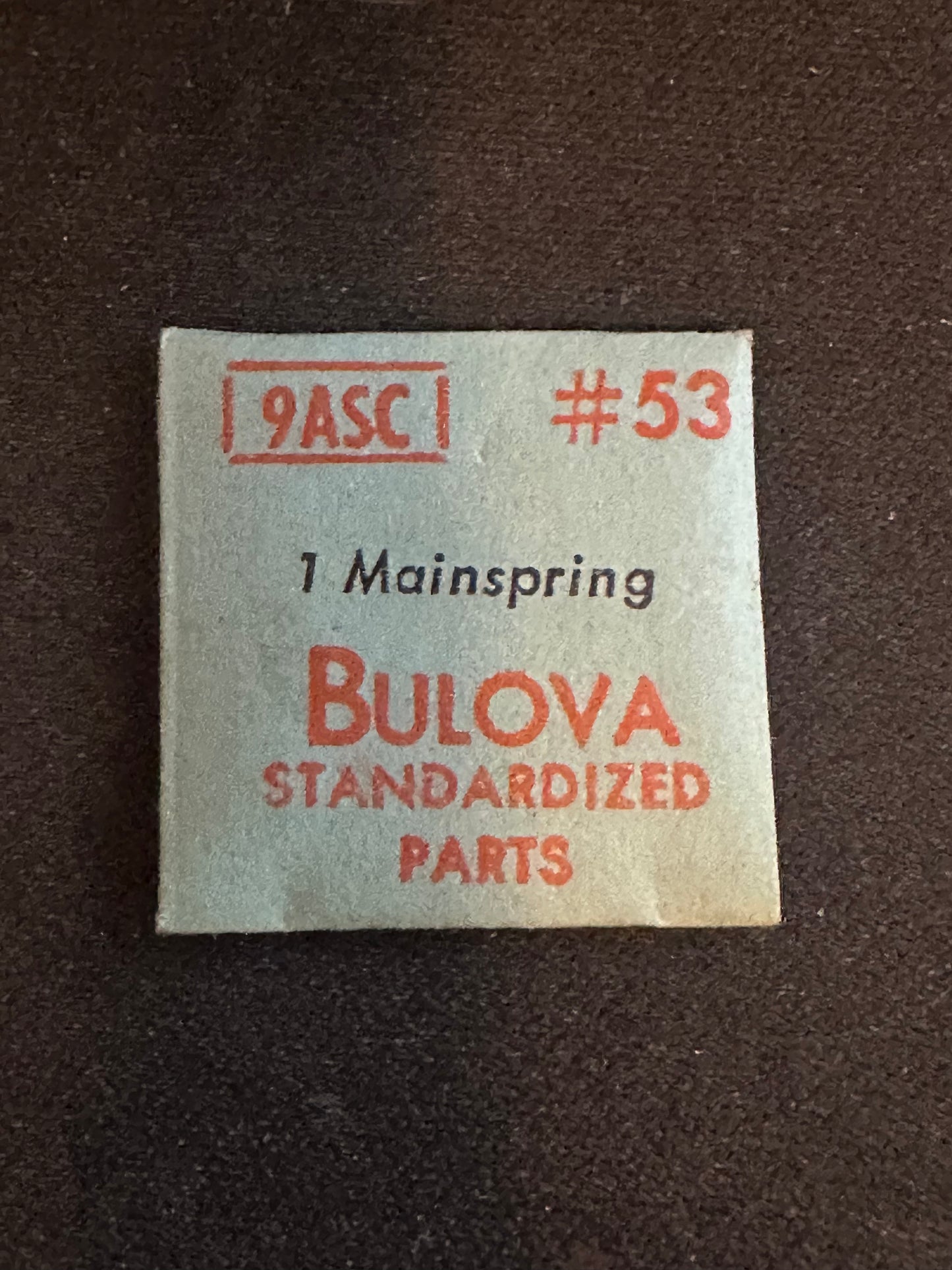 Bulova Factory Mainspring for caliber 9ASC - Steel