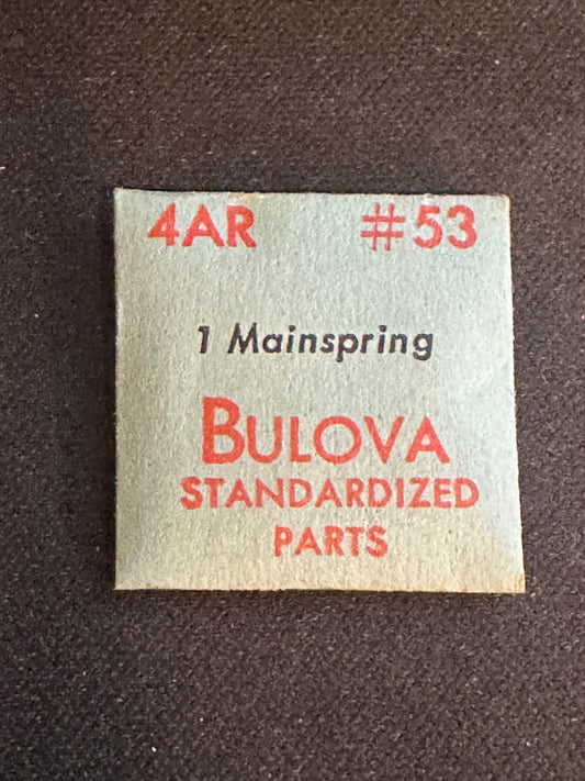 Bulova Factory Mainspring for caliber 4AR - Steel