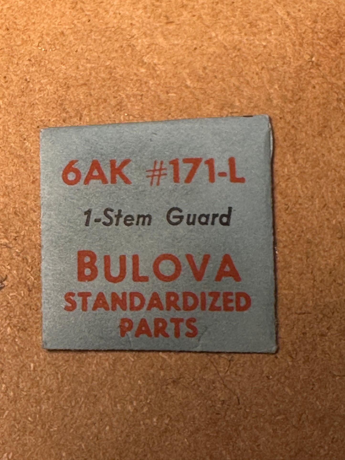 Bulova Factory Stem Guard #171-L for caliber 6AK - new in envelope