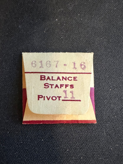 Elgin Factory Balance Staff for 16s Grade 572 & 575 - 616 No. 6167