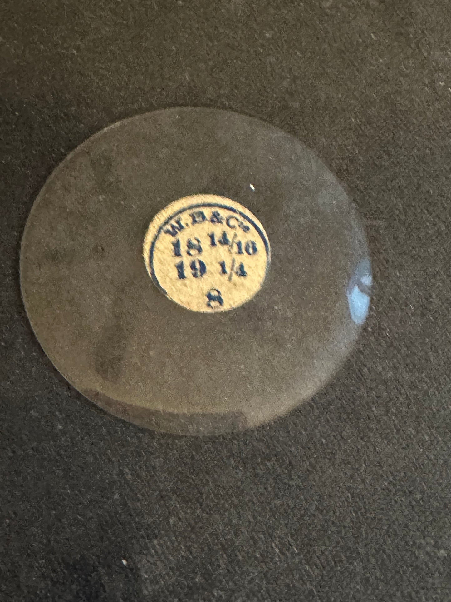 W. B. & C. Vintage Glass Hunting Case Watch Crystal 18-14/16 (~42.6mm) - NOS