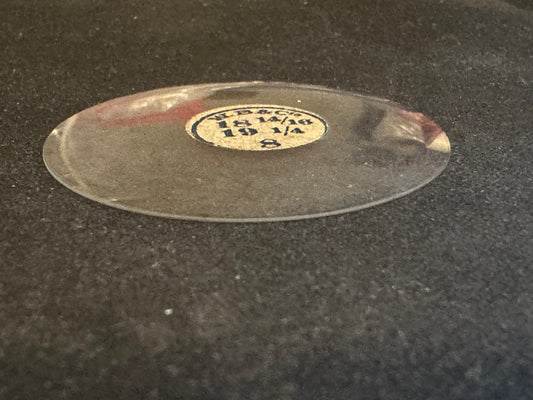 W. B. & C. Vintage Glass Hunting Case Watch Crystal 18-14/16 (~42.6mm) - NOS