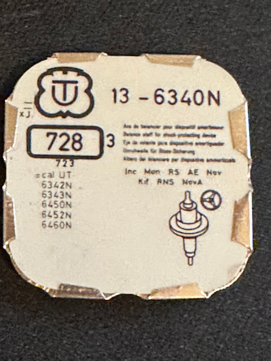 Ebauches SA Balance Staffs (3) for Unitas 10 ligne caliber 6340N & variants - new