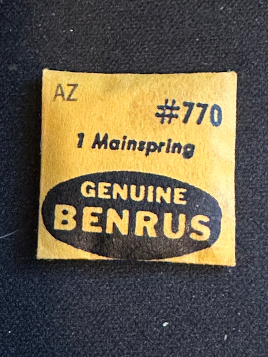 Benrus Factory Mainspring for caliber AZ - Steel