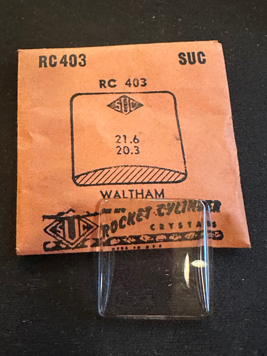 SUC Rocket Crystal RC 403 for WALTHAM - 21.6 x 20.3mm - New