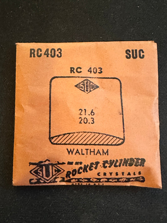 SUC Rocket Crystal RC 403 for WALTHAM - 21.6 x 20.3mm - New