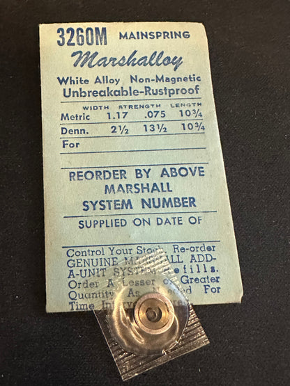 Marco Marshalloy Mainspring 3260M for Longines Caliber 12.19, 5L - Alloy
