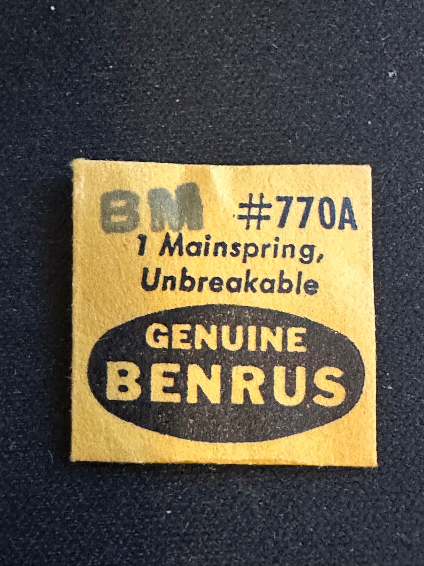 Benrus Factory Mainspring for caliber BM - Alloy