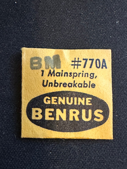 Benrus Factory Mainspring for caliber BM - Alloy