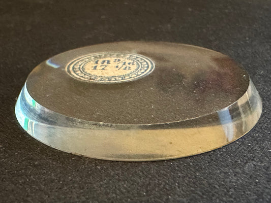 Vintage FLAT Glass Pocket Watch Crystal 18-9/16 (~41.9mm) - NOS