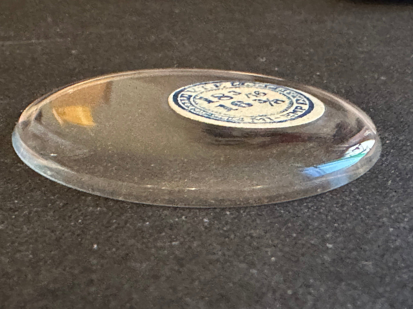 VTF Vintage Glass Pocket Watch Crystal 18-3/16 (~41.0mm) - NOS