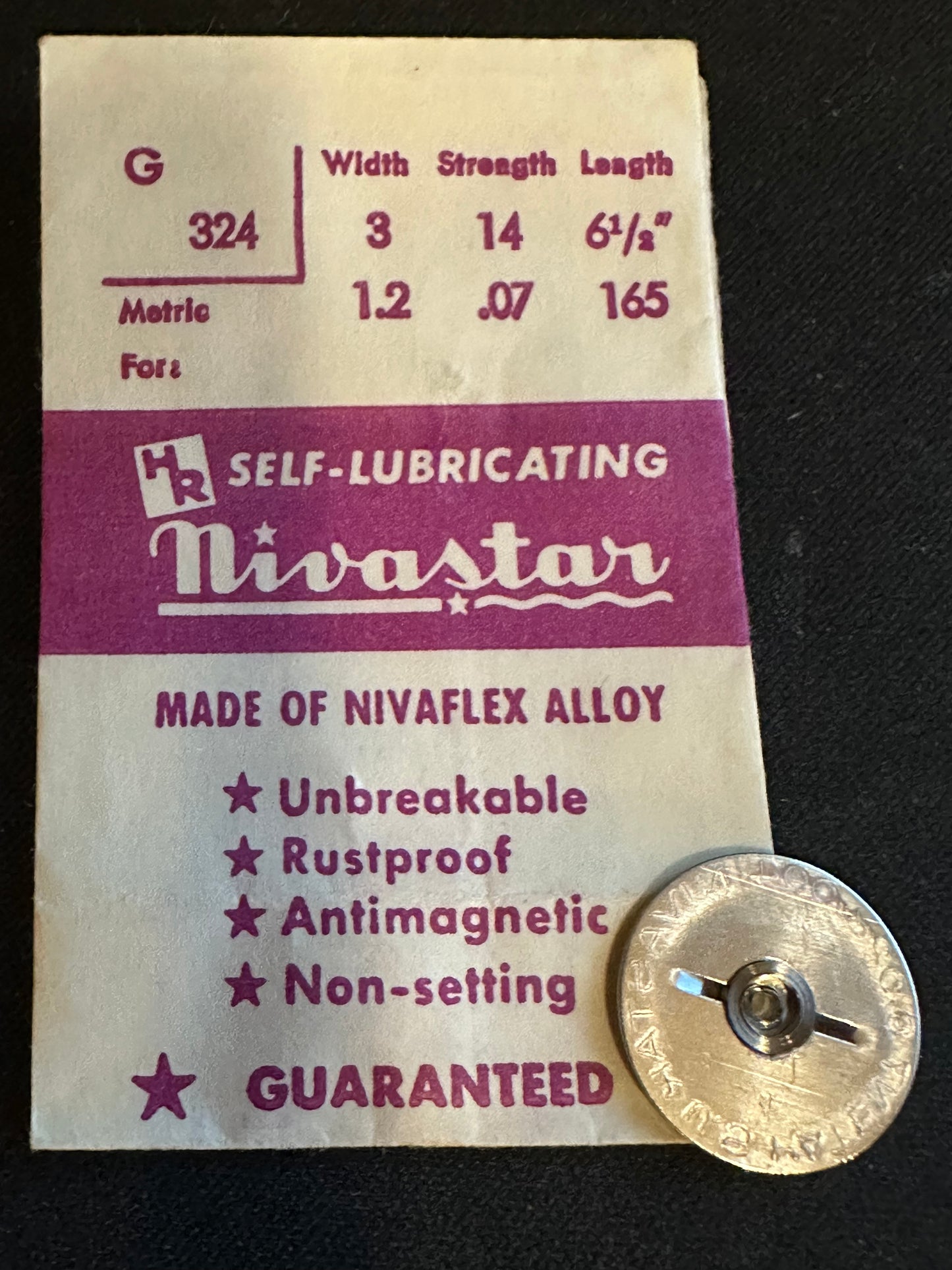 HR Nivastar Mainspring G324 for Gruen 275 - Alloy