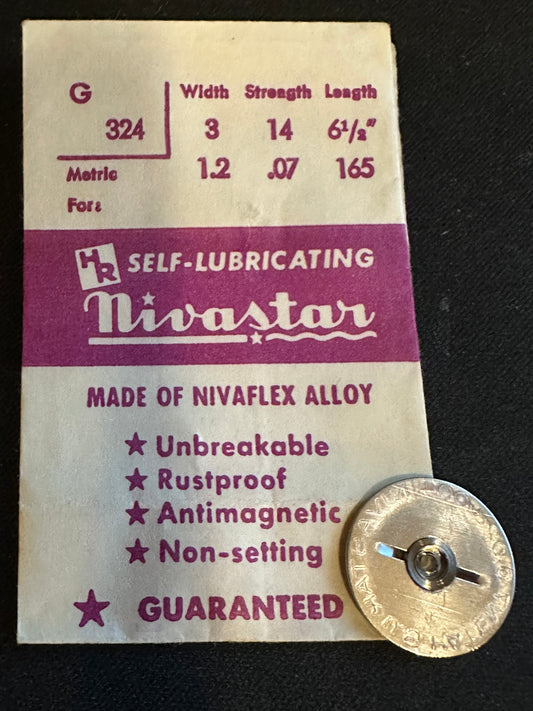 HR Nivastar Mainspring G324 for Gruen 275 - Alloy