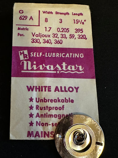 HR Nivastar Mainspring G629A for Valjoux 32, 33, 59, 320, 330, 340, 360 - Alloy