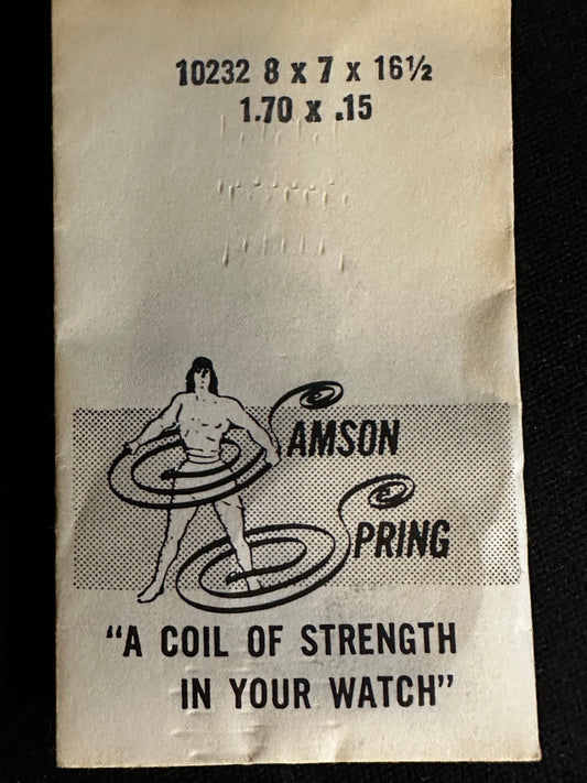 Samson Mainspring No. 10232 for Amida caliber 540, 542 - Steel