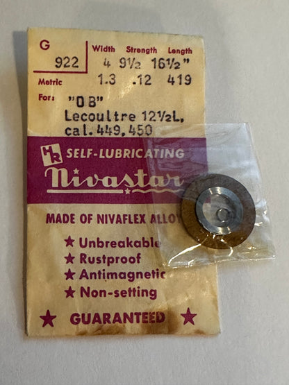 HR Nivastar Mainspring G922 for LeCoultre caliber 449, 450 - Alloy