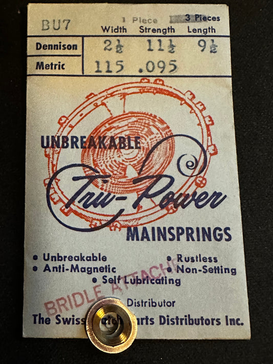 Tru-Power Mainspring BU7 for Gruen caliber 480 automatic - Alloy