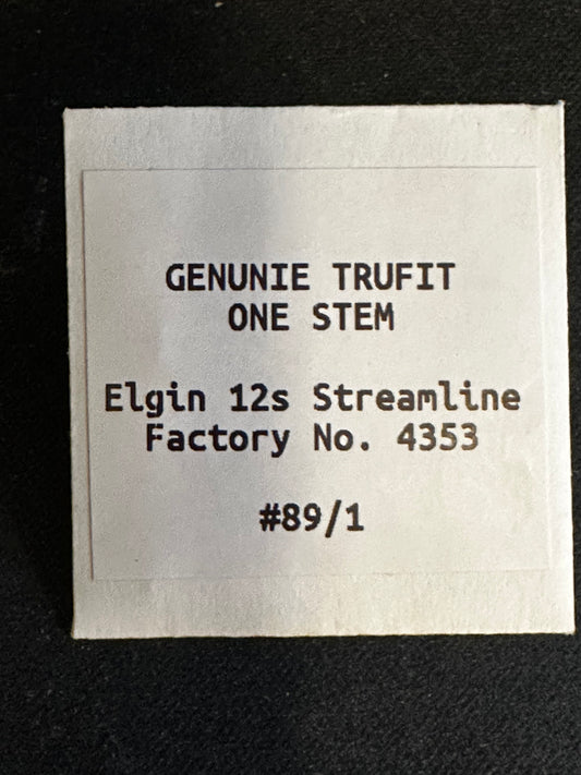 TRUFIT Stem / Winding Arbor for 12s Elgin Streamline Model No. 4353