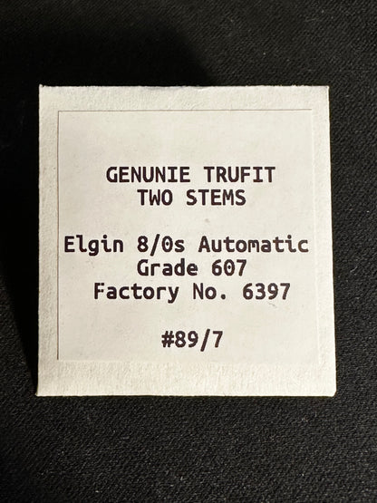 Lot of 2 TRUFIT Stem / Winding Arbors for 8/0s Elgin Automatic No. 6397