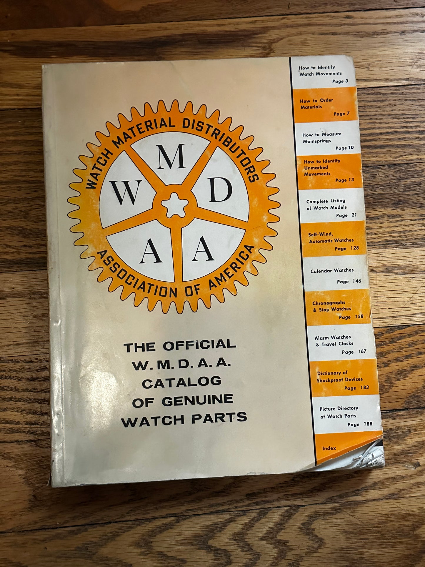 The Official WMDAA Catalog of Genuine Watch Parts from 1957