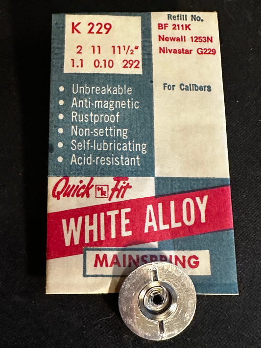 HR Quick Fit Mainspring K229 for Fleurier 150, 153 - Alloy