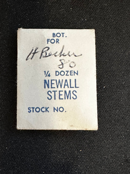 NEWALL stems (3) for H. Becker caliber 80 - new in envelope
