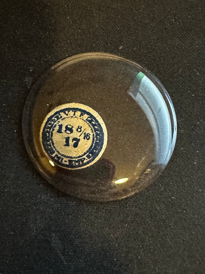 VTF Vintage Glass Pocket Watch Crystal 18-8/16 (~41.7mm) - NOS