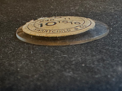 Swartchild Vintage Glass Pendant Watch Crystal 10-15/16 (~24.8mm) - NOS