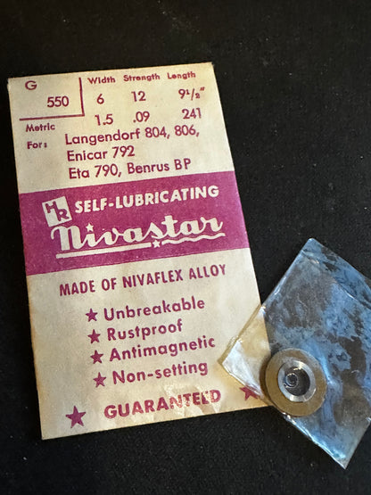 HR Nivastar Mainspring G550 for ETA 790, Enicar 792, Langendorf 804, 806 - Alloy