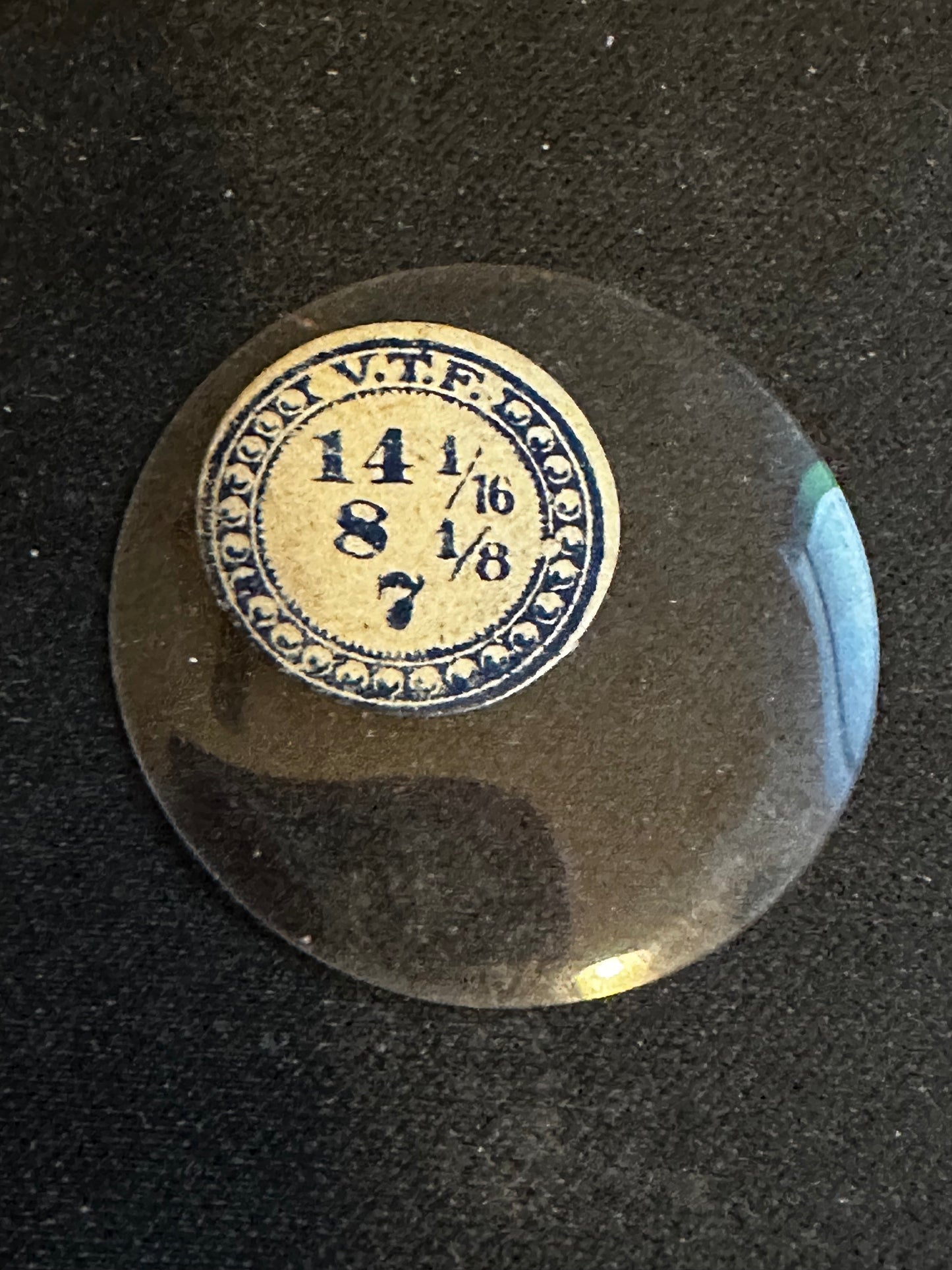 VTF Vintage Glass Hunting Case Watch Crystal 14-1/16 (~31.7mm) - NOS