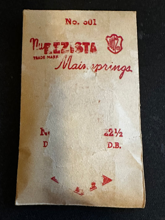 NuREZISTA Mainspring #501 for 18s Elgin Factory No. 812 - Steel