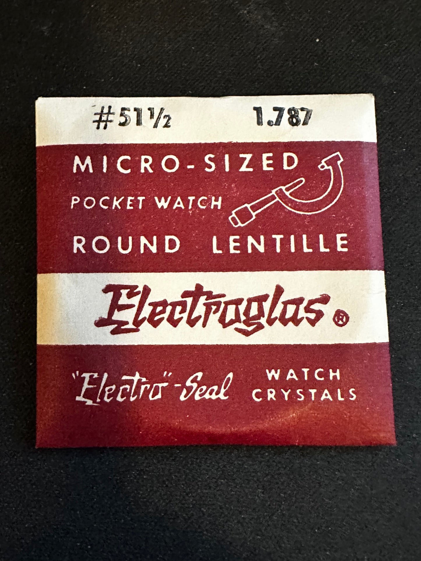 Electro-Seal ES-51½ Pocket Watch Crystal 45.4mm (1.787“) - New