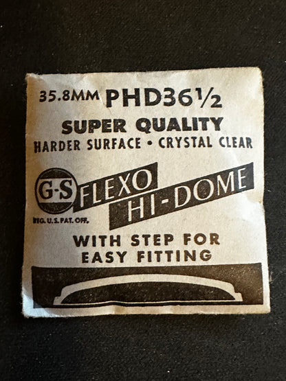 GS Flexo Round HI-DOME Crystal PHD 36½ - 35.8 mm - New